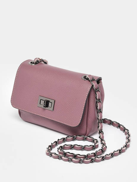 Cross Body Tas Caviar Leder Milano Violet caviar CA21122 ander zicht 2