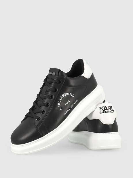 Sneakers Kapri Men Maison Uit Leder Karl lagerfeld Zwart men KL52538 ander zicht 1