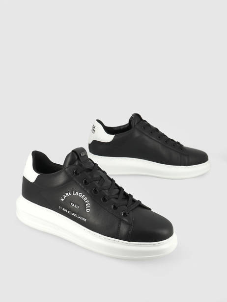Sneakers Kapri Men Maison Uit Leder Karl lagerfeld Zwart men KL52538 ander zicht 2