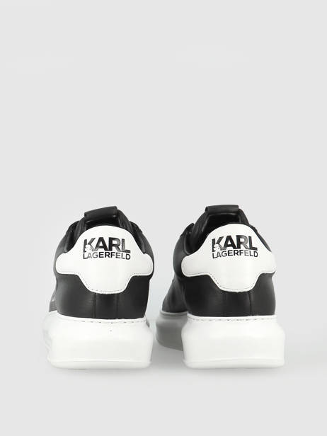 Sneakers Kapri Men Maison Uit Leder Karl lagerfeld Zwart men KL52538 ander zicht 3