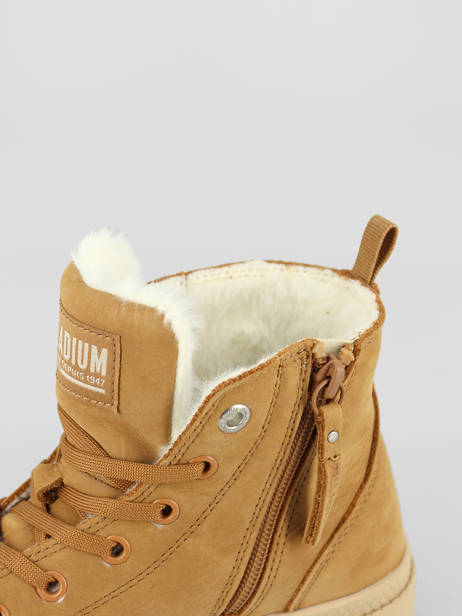 Enkellaarsjes Pampa Hi Zip Wl Uit Leder Palladium Bruin women 95982252 ander zicht 1