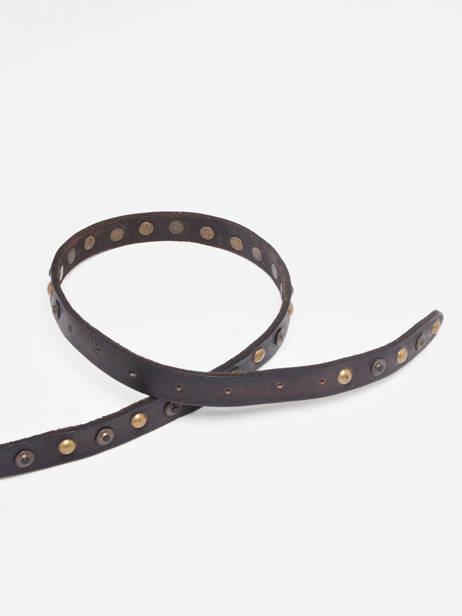 Damesriem Met Studs Whitney Leder Biba Zwart belt WHIT3A ander zicht 1