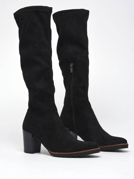 Thais Laarzen Met Hak Uit Leder Dorking Zwart theme D7890 ander zicht 1