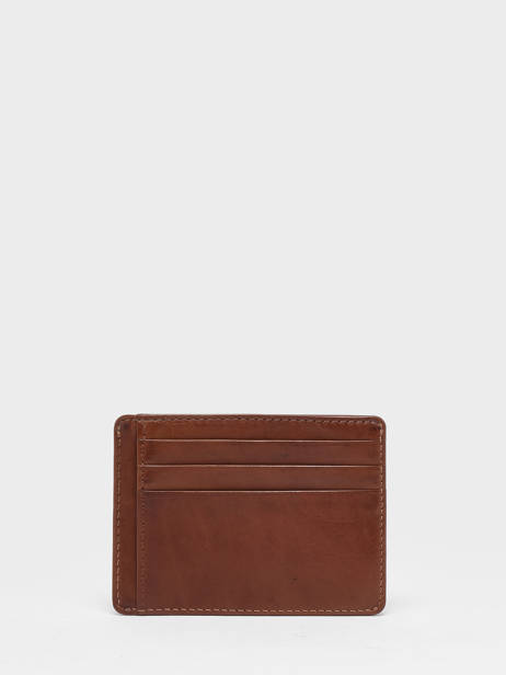 Porte Cartes Leder Basilic pepper Bruin traveler 22302-27 ander zicht 2