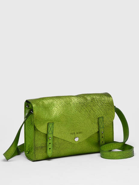Cross Body Tas L'indispensable Leder Paul marius Groen vintage INDISPEN ander zicht 2