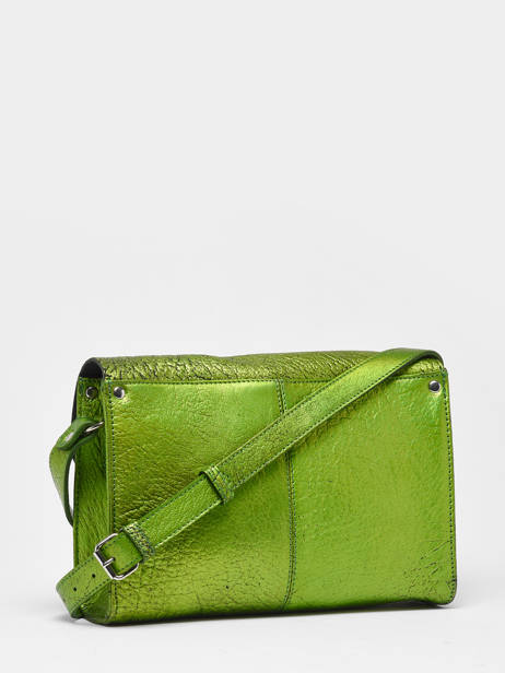 Cross Body Tas L'indispensable Leder Paul marius Groen vintage INDISPEN ander zicht 4