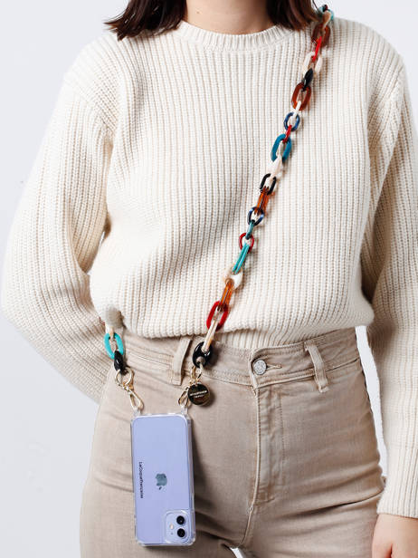 Ketting Voor Telefoonhoesje La coque francaise Roze chaine LE265181 ander zicht 1