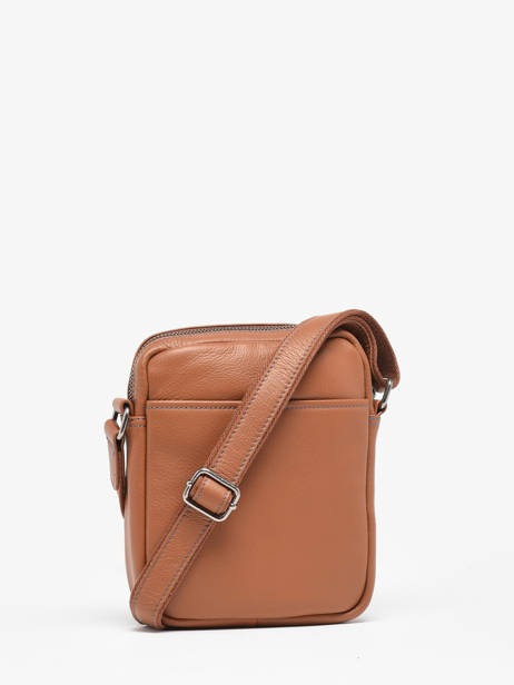 Cross Body Tas S Foulonné Leder Etrier Bruin foulonne EFOU729S ander zicht 3