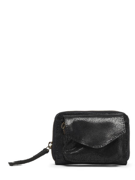Portemonnee Leder Pieces Zwart naina 17117178