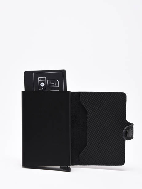 Kaarthouder Leder Secrid Zwart carbon 22423-28 ander zicht 1