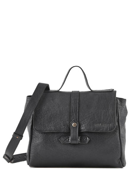 Cross Body Tas Vintage Leder Paul marius Zwart vintage CORNEILL