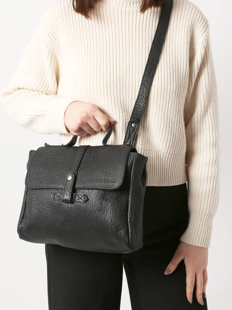 Cross Body Tas Vintage Leder Paul marius Zwart vintage CORNEILL ander zicht 1