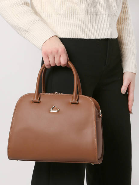 Handtas City Philos Leder Lancaster Bruin city philos 80 ander zicht 1