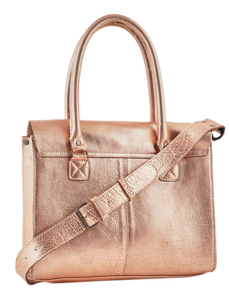 Shoppingtas Vintage Leder Paul marius Goud vintage M ander zicht 4