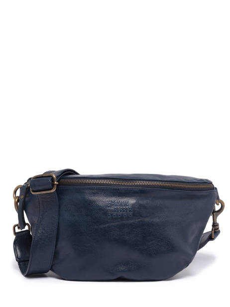 Heuptasje Cow Leder Basilic pepper Blauw cow BCOW54