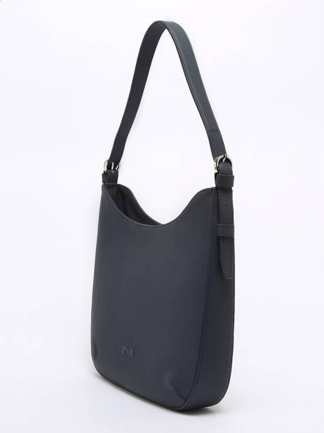 Schoudertas Rumba Leder Nathan baume Blauw nathan 53 ander zicht 2