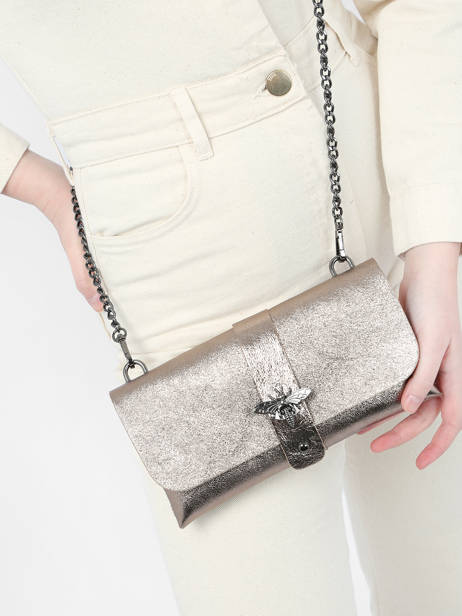 Cross Body Tas Nine Leder Milano Bruin nine NI22111N ander zicht 1