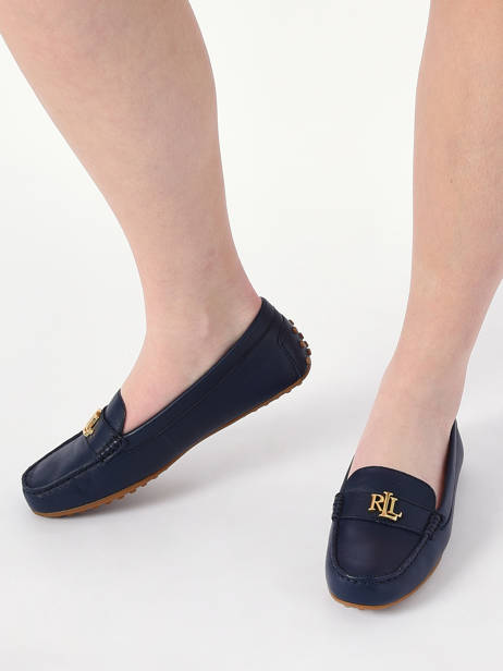Mocassins Barnsbury Uit Leder Lauren ralph lauren Blauw women EOIL271 ander zicht 2
