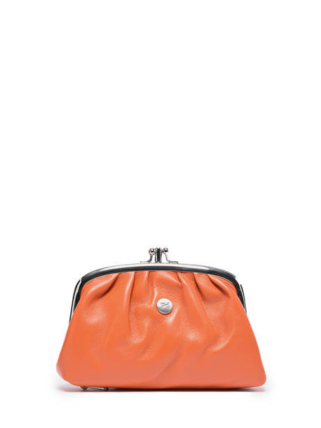 Portemonnee Leder Hexagona Oranje coconut E77271