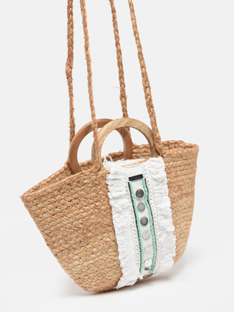 Cross Body Tas Hossa Stro Les tropeziennes Beige hossa TZ02 ander zicht 2