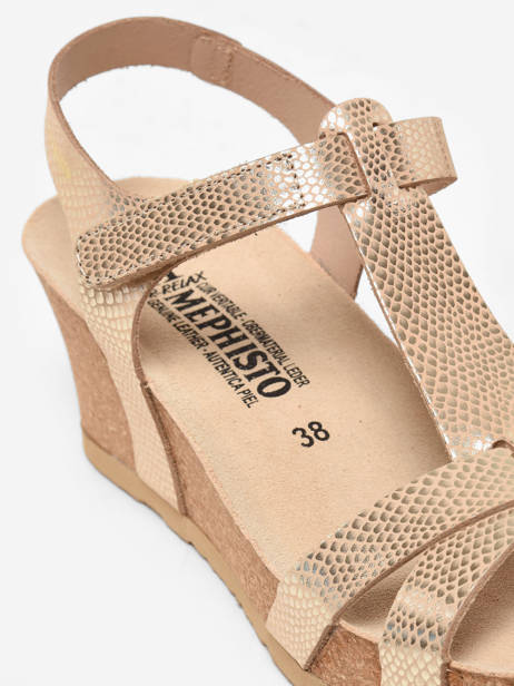 Sandalen Liviane Havana Uit Leder Mephisto Veelkleurig women P5141929 ander zicht 1