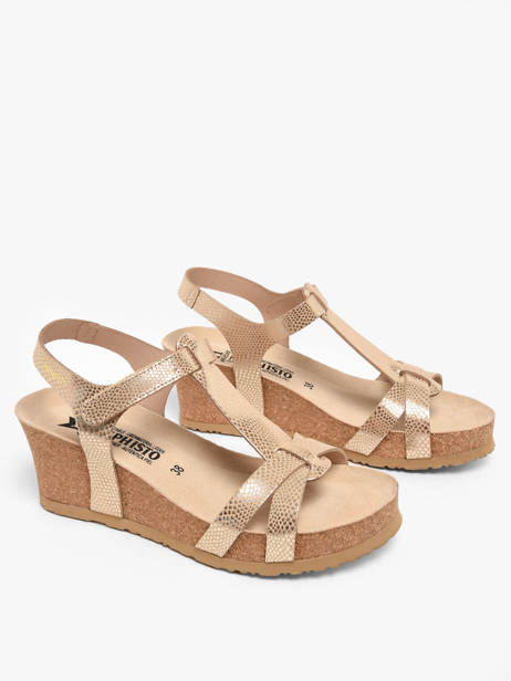 Sandalen Liviane Havana Uit Leder Mephisto Veelkleurig women P5141929 ander zicht 2