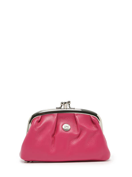 Portemonnee Leder Hexagona Roze coconut E77270