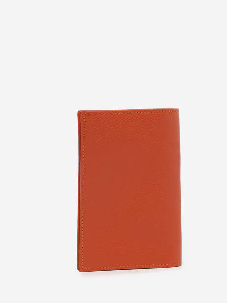 Documentenhouder Madras Leder Etrier Oranje madras EMAD429 ander zicht 2