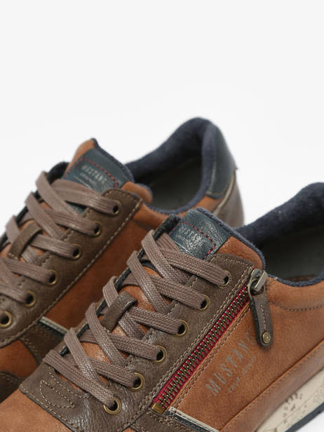 Sneakers Mustang Bruin men 4106306 ander zicht 1
