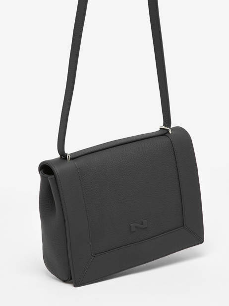 Cross Body Tas Amsterdam Leder Nathan baume Zwart mondrian EN01075 ander zicht 2