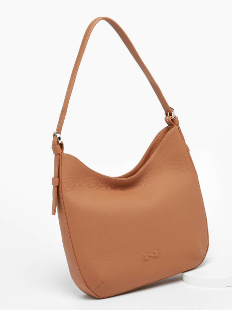 Schoudertas Rumba Leder Nathan baume Bruin nathan 53 ander zicht 2