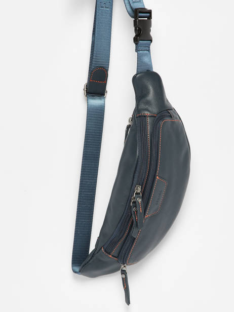 Heuptasje Foulonné Leder Etrier Blauw foulonne EFOU722M ander zicht 1