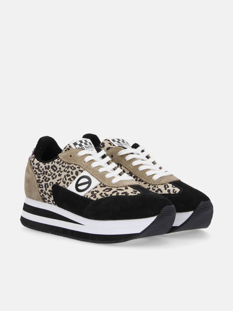 Sneakers Flex Jogger Uit Leder No name Zwart women IMSL0415 ander zicht 1