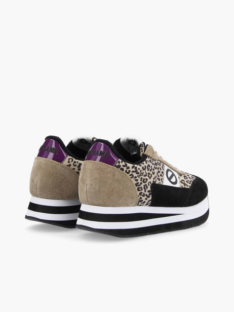 Sneakers Flex Jogger Uit Leder No name Zwart women IMSL0415 ander zicht 3