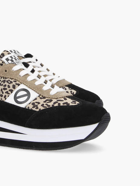 Sneakers Flex Jogger Uit Leder No name Zwart women IMSL0415 ander zicht 4