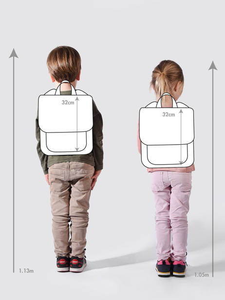 Rugzak Hello hossy Groen cool kids 5 ander zicht 1